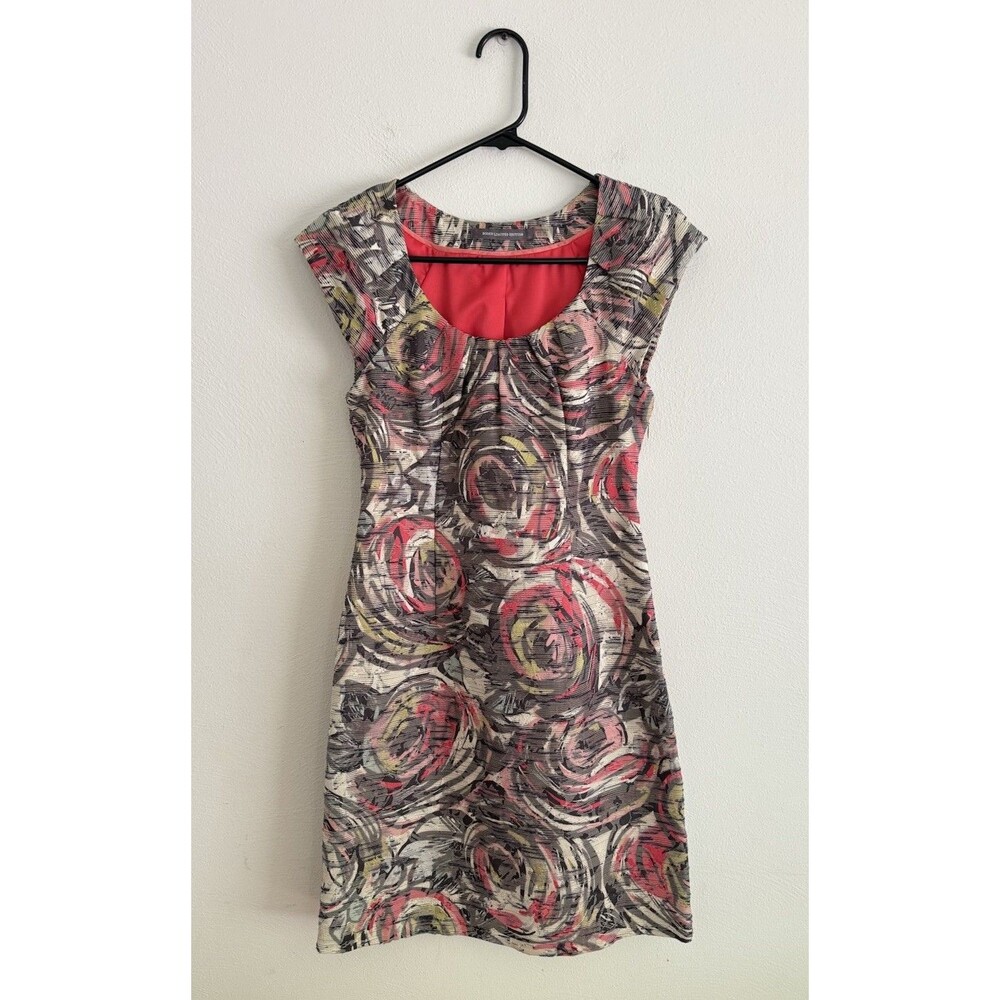 Boden Limited Edition Floral Print Shift Dress Women Size 2 Cap Sleeve Summer